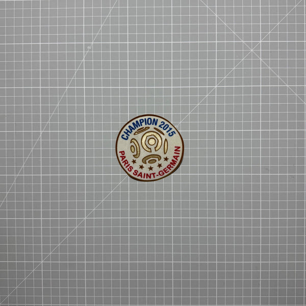 Écusson de champion de France 2015 du PSG, thermocollant