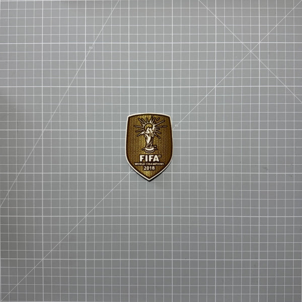 Écusson doré FIFA de champion du monde 2018, velours thermocollant