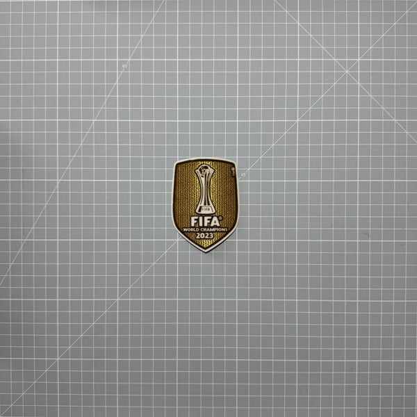 Écusson doré FIFA de champion du monde des clubs 2023, velours thermocollant