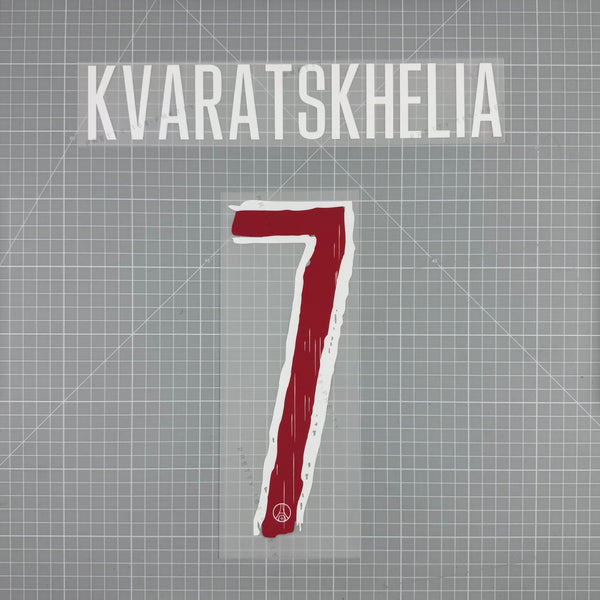 Flocage KVARATSKHELIA #7 - PSG 2024/25 Home Ligue des Champions