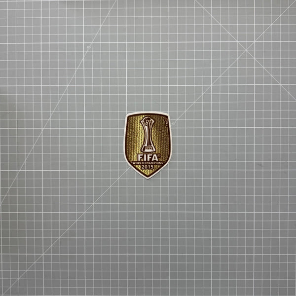 Écusson doré FIFA de champion du monde des clubs 2015, velours thermocollant