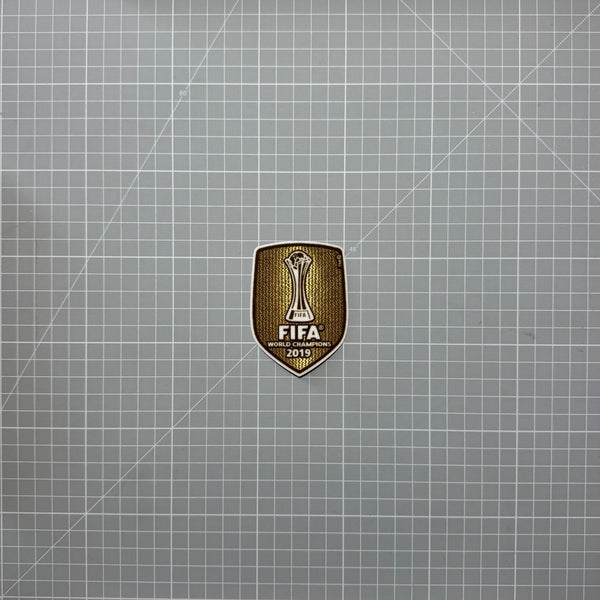 Écusson doré FIFA de champion du monde des clubs 2019, velours thermocollant