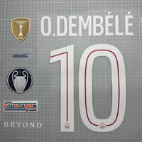 Kit flocage DEMBÉLÉ #10 - PSG finale Ligue des Champions 2026 (Repro)