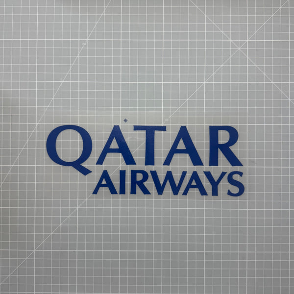 Sponsor de poitrine Qatar Airways bleu, thermocollant