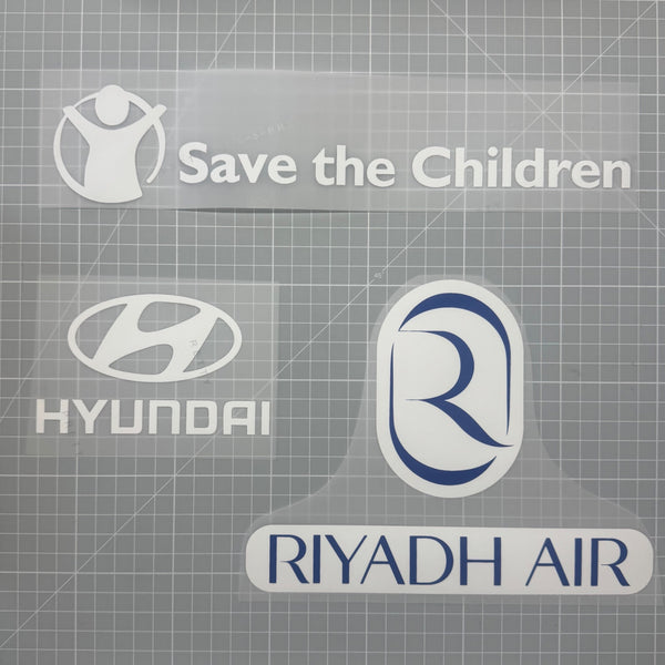 Sponsors Riyadh Air, Hyundai et Save the Children pour maillot extérieur de l'Atletico Madrid, thermocollants