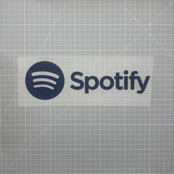 Sponsor de poitrine Spotify bleu foncé pour maillot du FC Barcelone, thermocollant