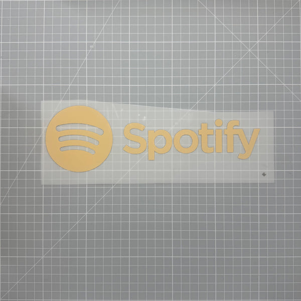 Sponsor de poitrine Spotify doré pour maillot du FC Barcelone, thermocollant